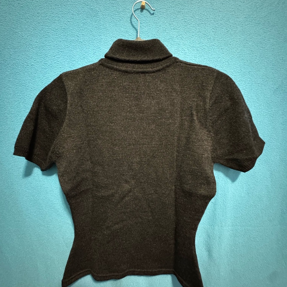 DKNY Charcoal Cowl Neck Sweater